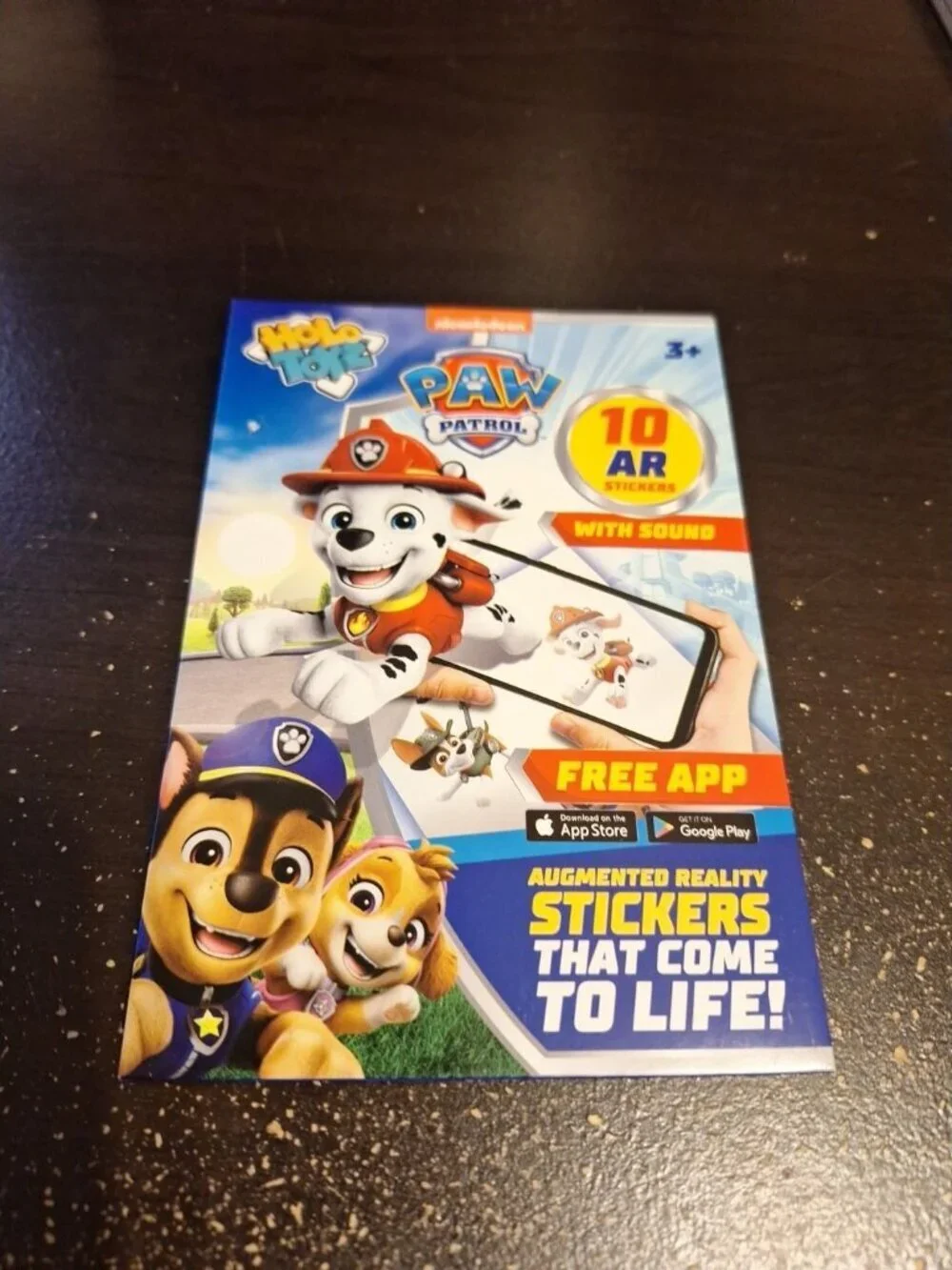 HoloToyz PAW Patrol Augmented Reality Stickers – Interactive AR Fun – New